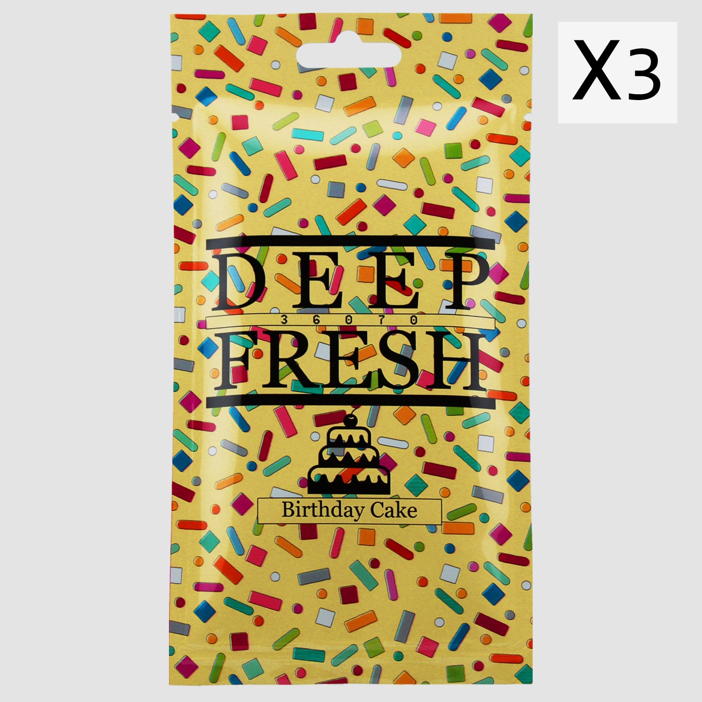 BIRTHDAY CAKE AIR FRESHENER 3x