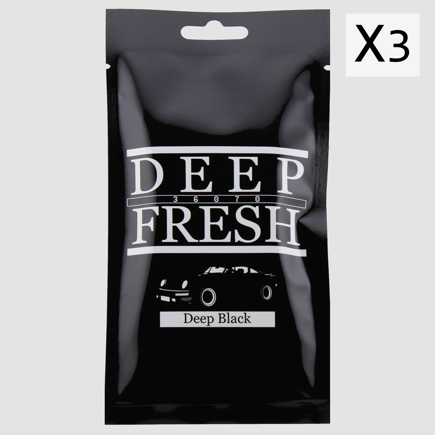 DEEP BLACK AIR FRESHENER 3x