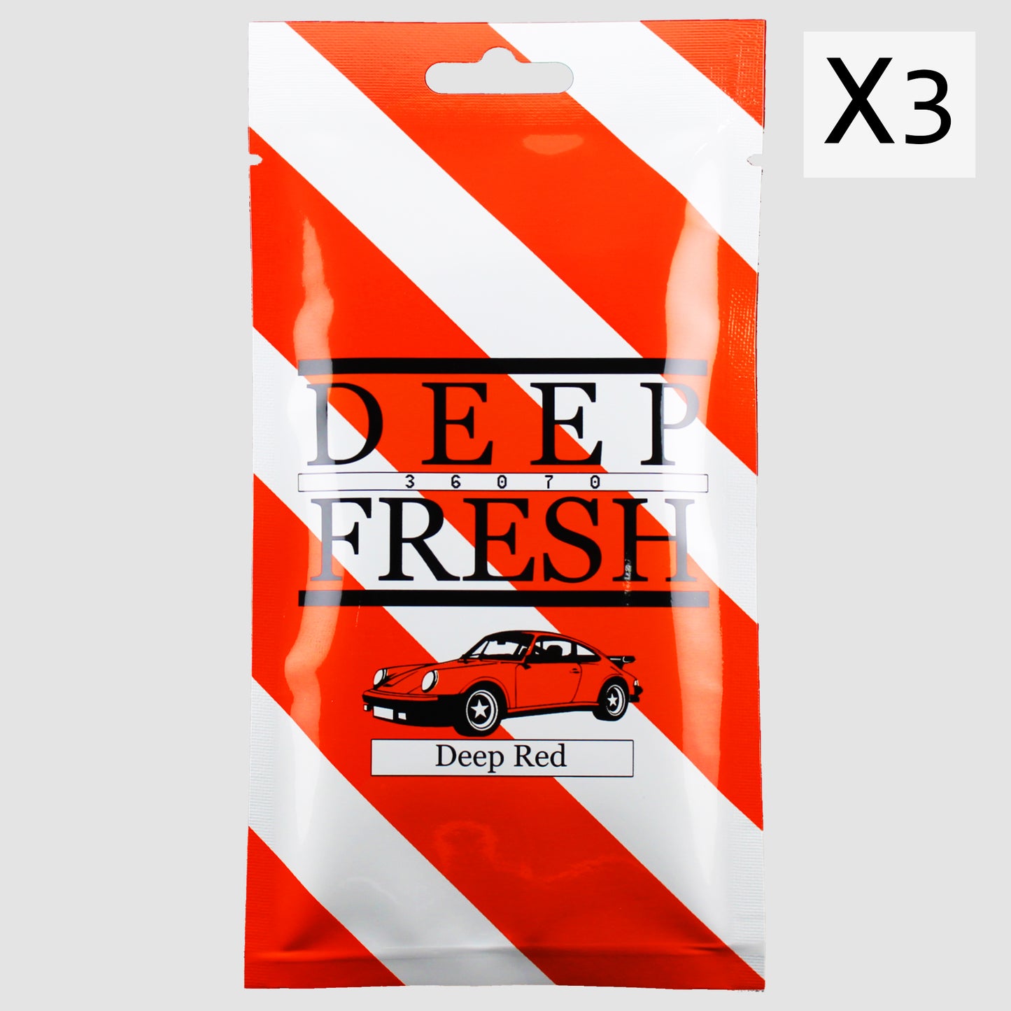 DEEP RED AIR FRESHENER 3x